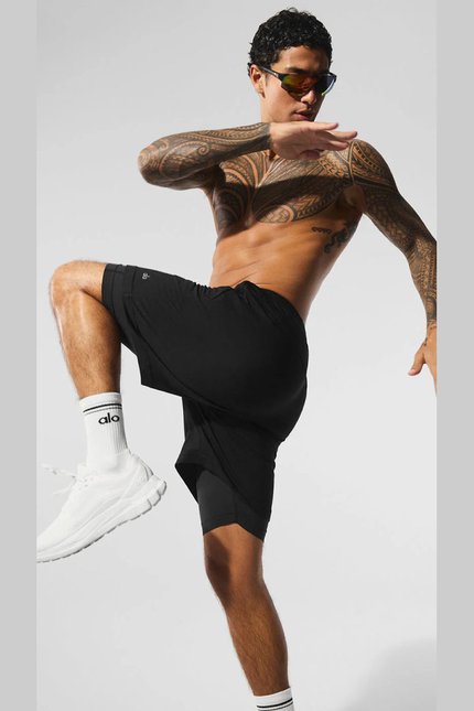 pantaloneta-licra-hombre-alo-entrenamiento-deporte-negro-moda