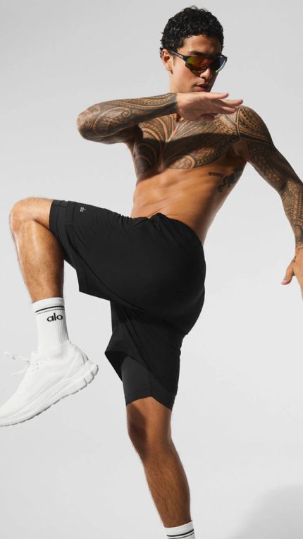 pantaloneta-licra-hombre-alo-entrenamiento-deporte-negro-moda